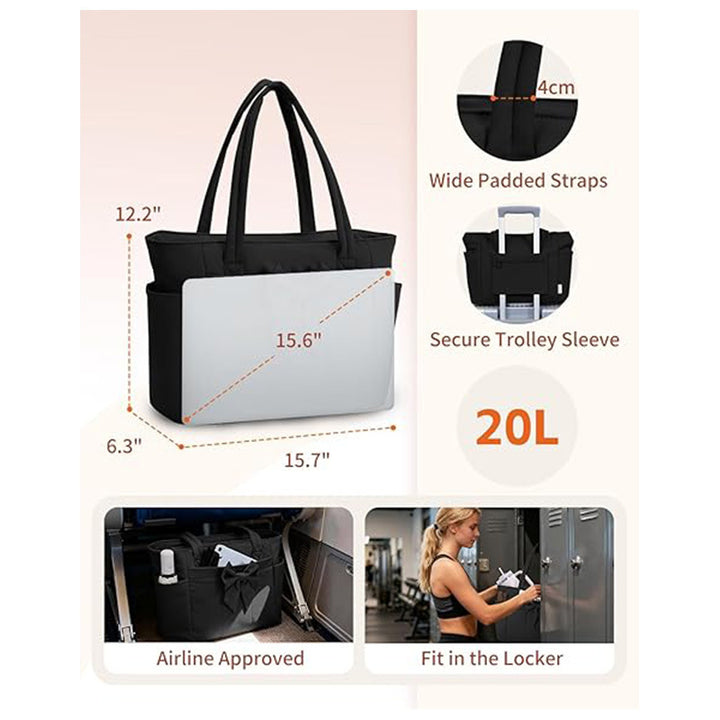 Elegant shopping bag with side pockets Bowlift