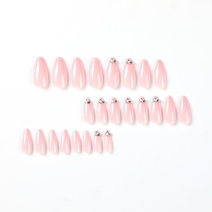 Elegant Nail Art with Glitter and Rhinestone Decorations Bowlift
