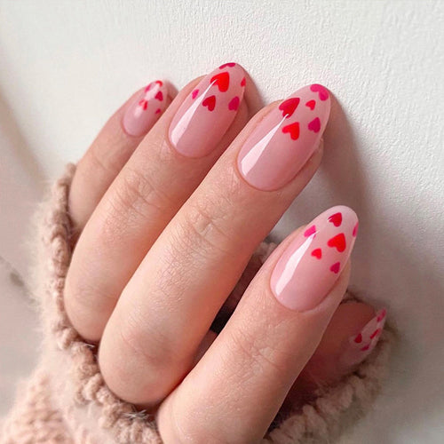 Artistic Nail Art with Heart Motif Bowlift