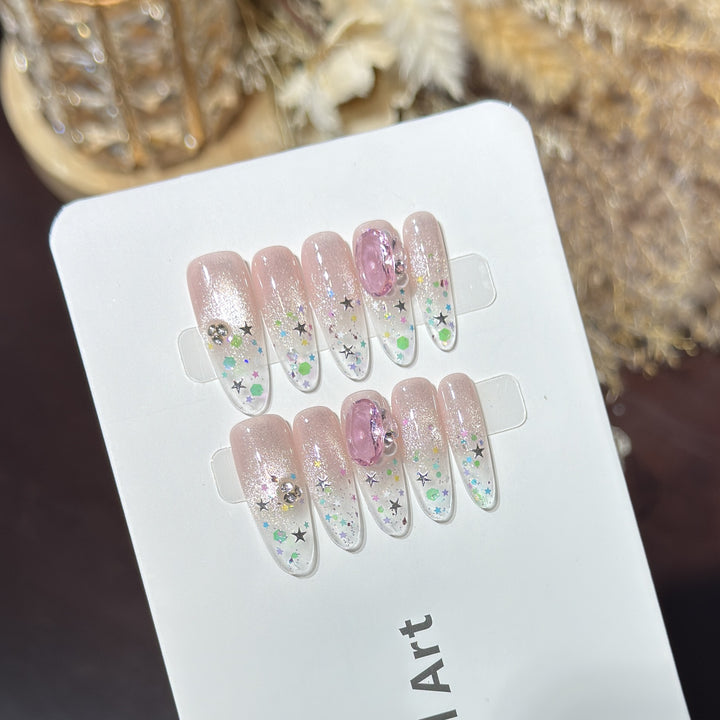 Decorative Press-On Nail Art Set Bowlift