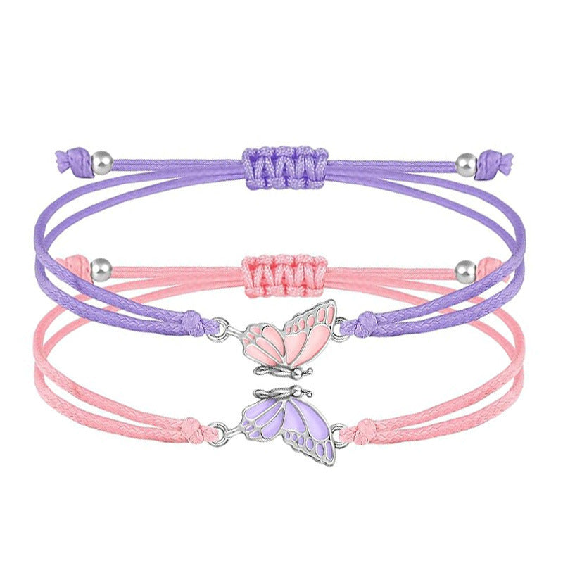 Butterfly Charm Necklace and Bracelet Set Bowlift
