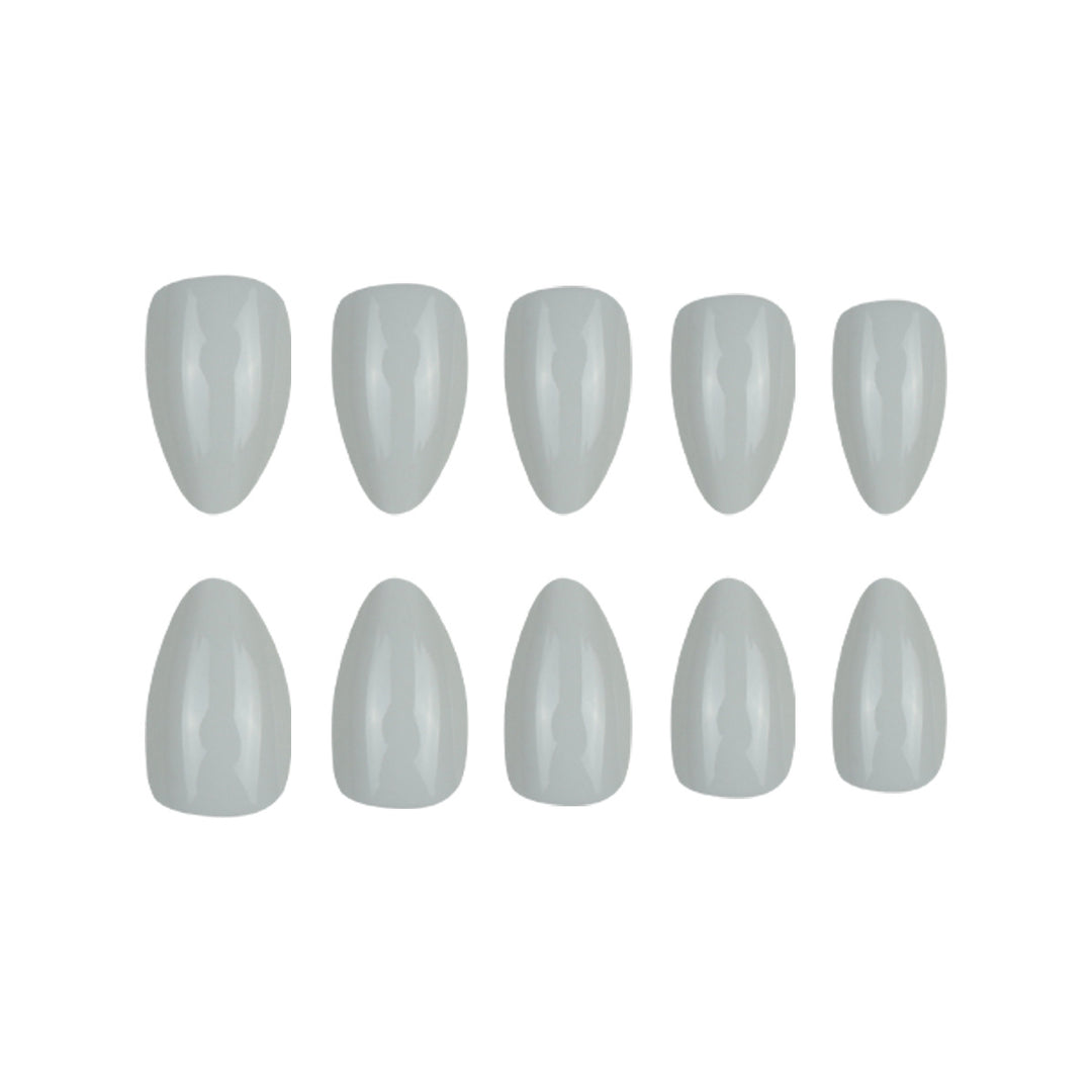 Elegant Glossy Almond-Shaped Press-On Nails Bowlift