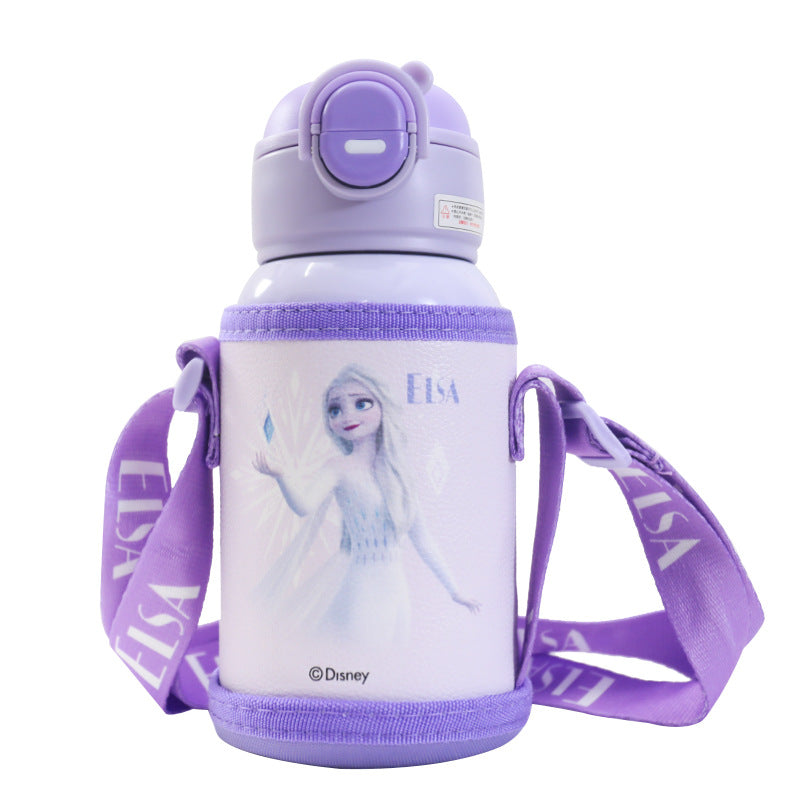 Insulated drinking bottle with Mickey Mouse design and practical carrying strap Bowlift