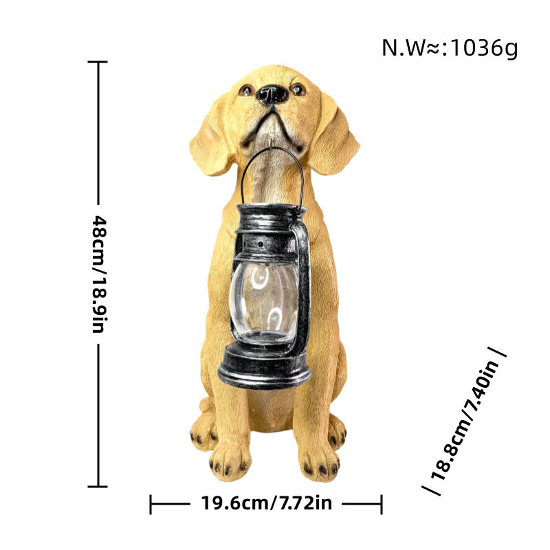 Colorful decorative figure of a dog in modern design Bowlift