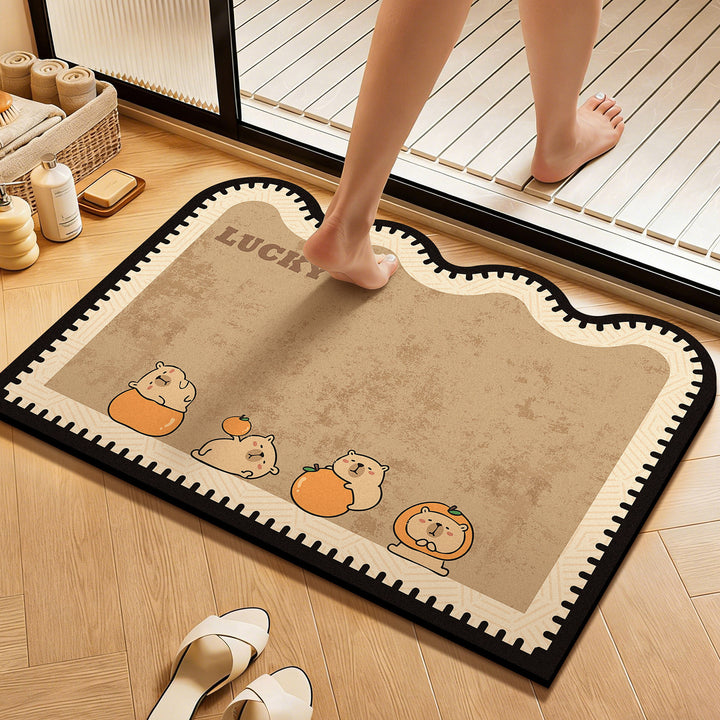 Cartoon-Themed Non-Slip Bath Mat Bowlift
