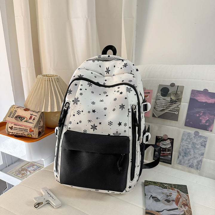 Backpack with Elegant, Floral Design and Many Compartments Bowlift