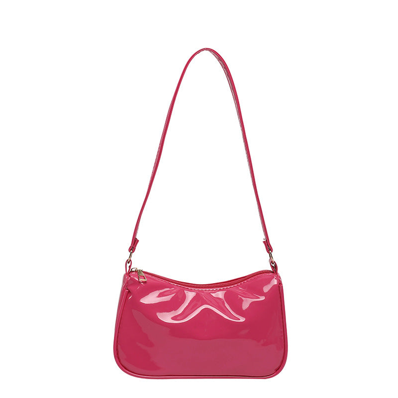 WoGlossy Textured Handheld Crossbody Bag Bowlift
