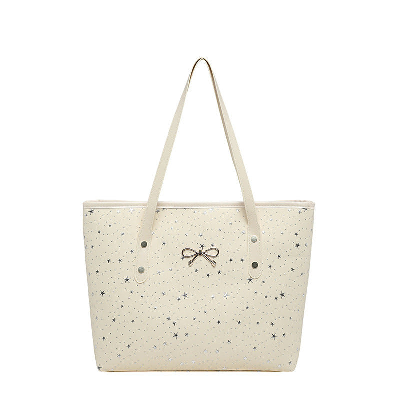 WoStylish Star-Embellished Tote Bag Bowlift