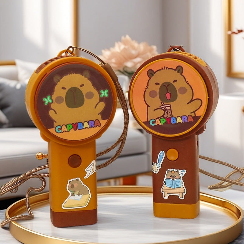 Portable Usb Mini Fan with Creative Capybara Design Bowlift
