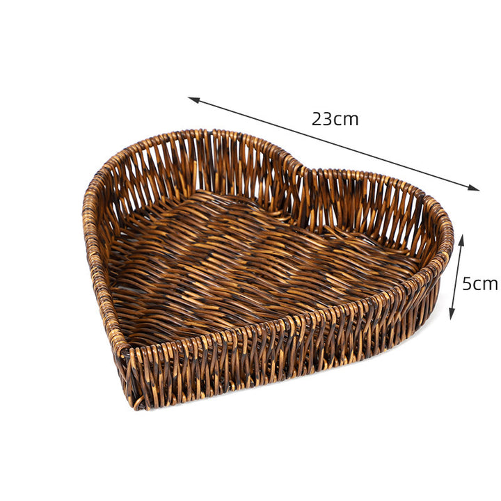 Round Woven Serving Tray Bowlift