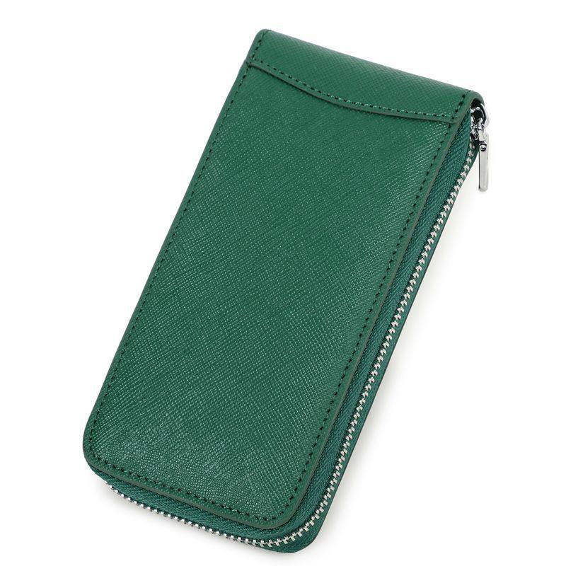 Zippered Leather Phone Pouch Bowlift