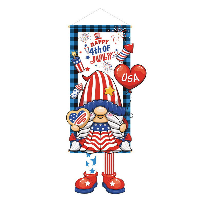 Unisex nan patriotic American flag windsock with long trailing streamers and reinforced hanging loop Bowlift