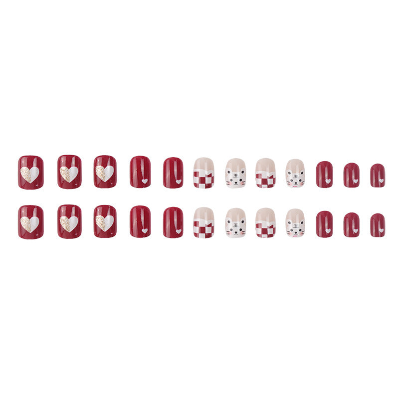 Creative Themed Press-On Nail Art Bowlift