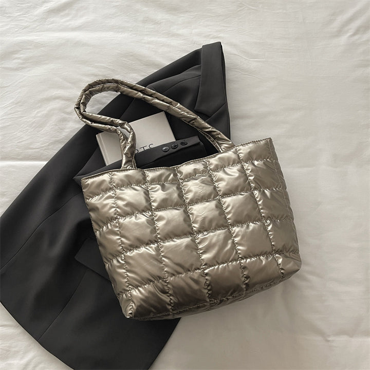 Padded Quilted Tote Bag Bowlift