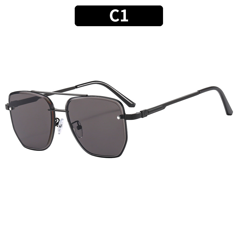 Hexagonal Metal Frame Sunglasses