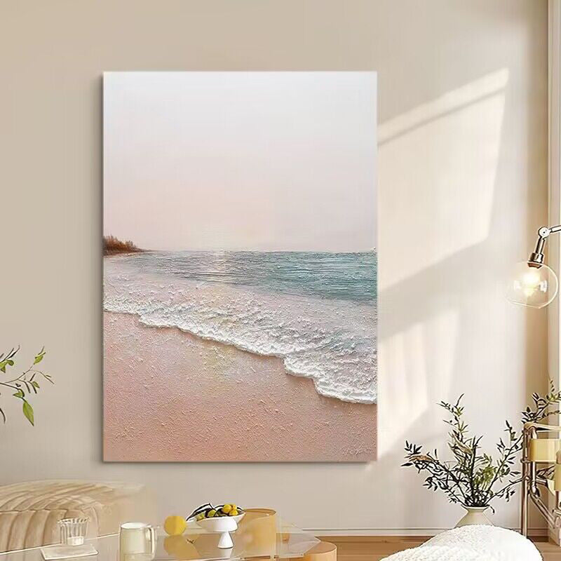 Coastal Serenity Abstract Canvas Art