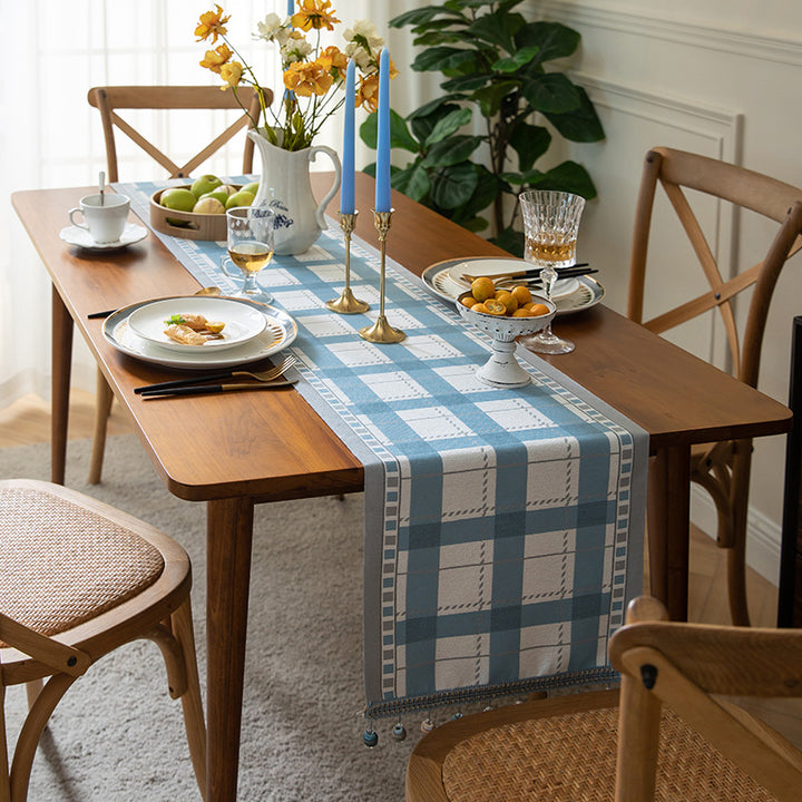 Classic Checkered Table Runner
