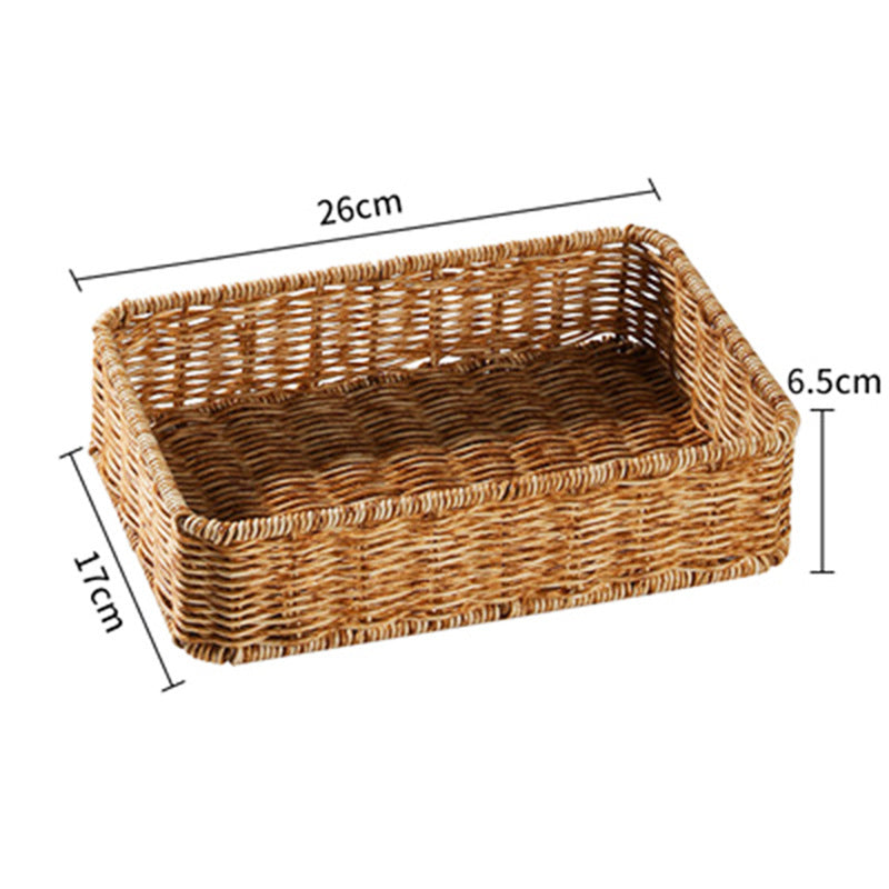 Rectangular Woven Storage Basket Bowlift