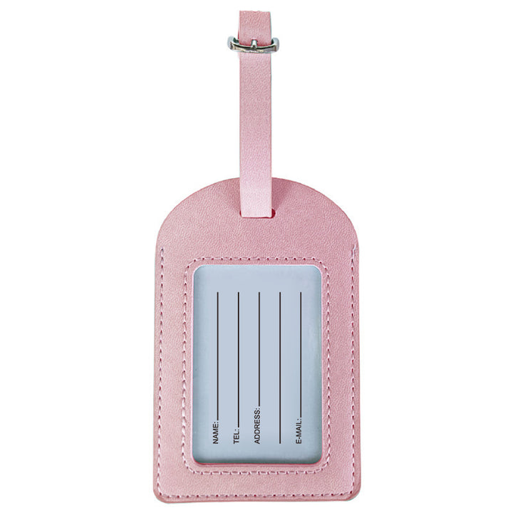 Stylish Leather Luggage Tag Bowlift
