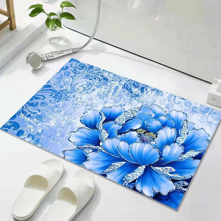 Artistic Floral Patterned Area Rug