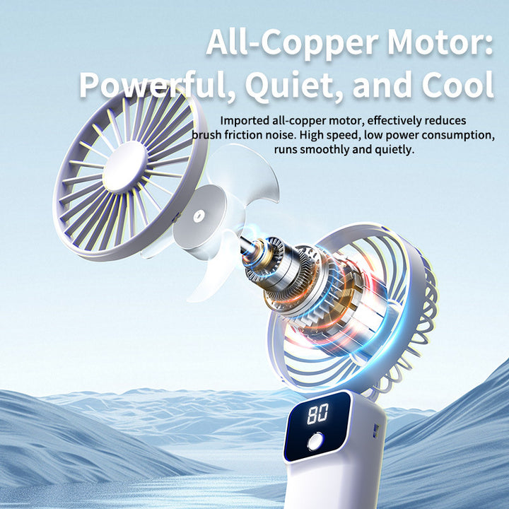 Portable USB Rechargeable Personal Fan Bowlift