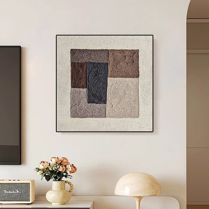 Textured Geometric Wall Art
