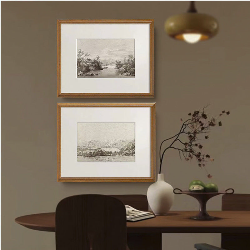 Framed Vintage Landscape Art