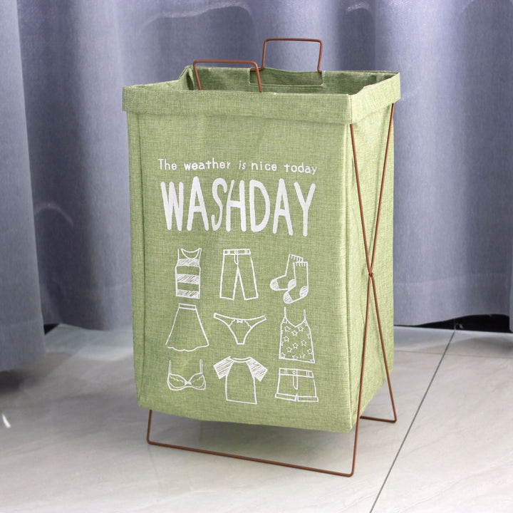 Decorative laundry basket with inspiring quotes Bowlift