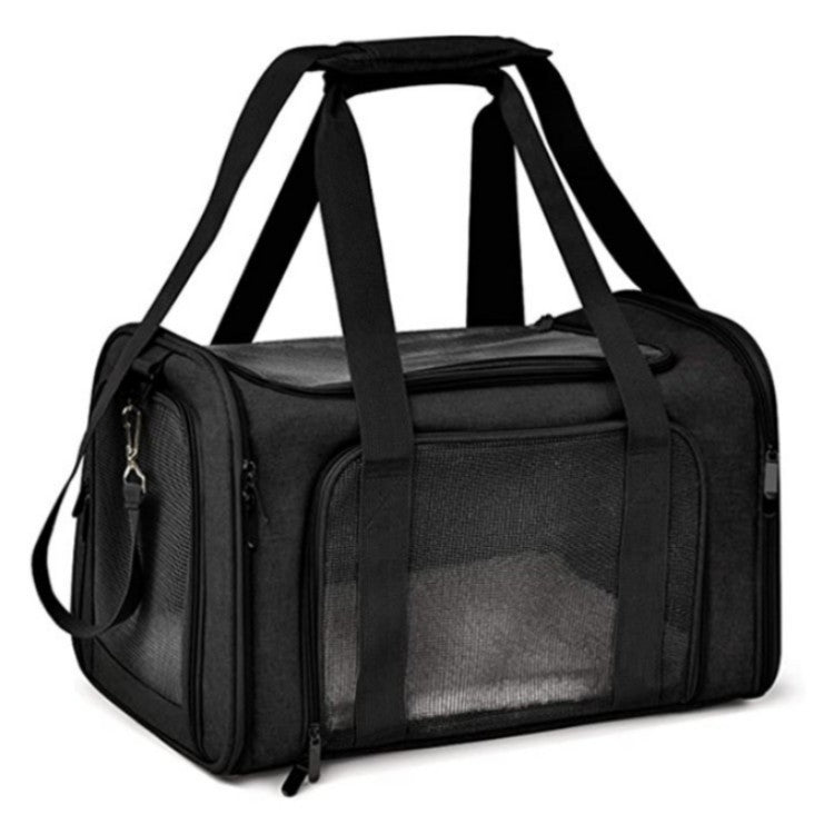 Pet Carrier with Breathable Mesh and Secure Ventilation System Bowlift