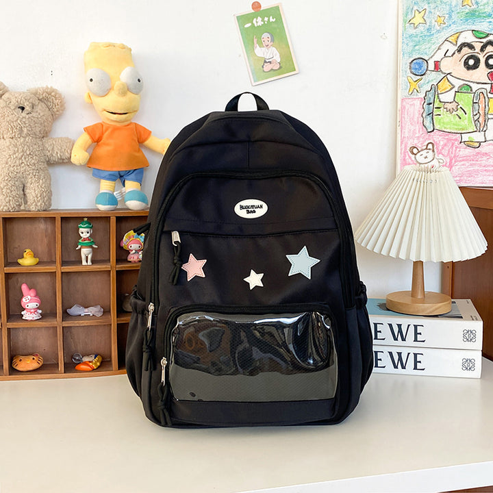 Trendy Star-Appliqué Backpack