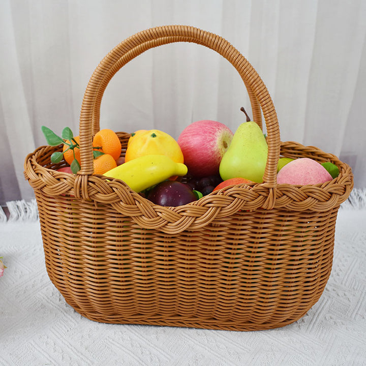 Braided Woven Storage Basket Bowlift