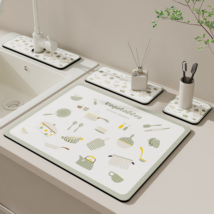 Creative Kitchen Sink Mat Bowlift