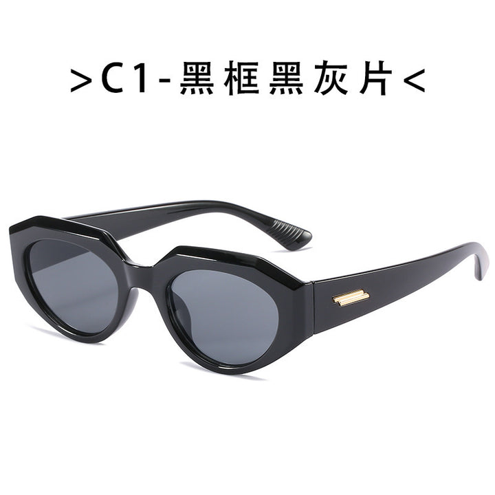 Women's Geometric Cat-Eye Sunglasses Bowlift