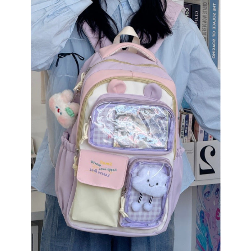 Cute Character-Themed Backpack Bowlift