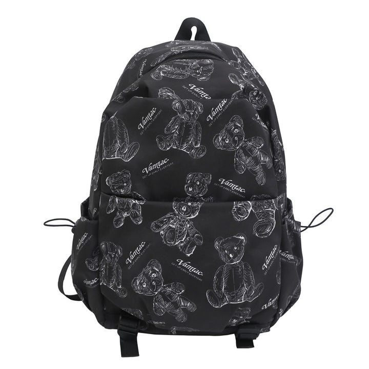 Playful Teddy Bear Print Backpack