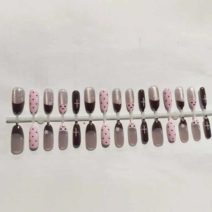 Creative Press-On Nail Set Bowlift