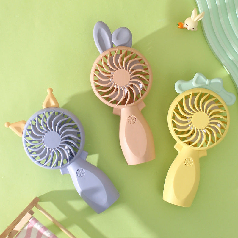 Unisex Cute Animal-Shaped Handheld Fan Bowlift
