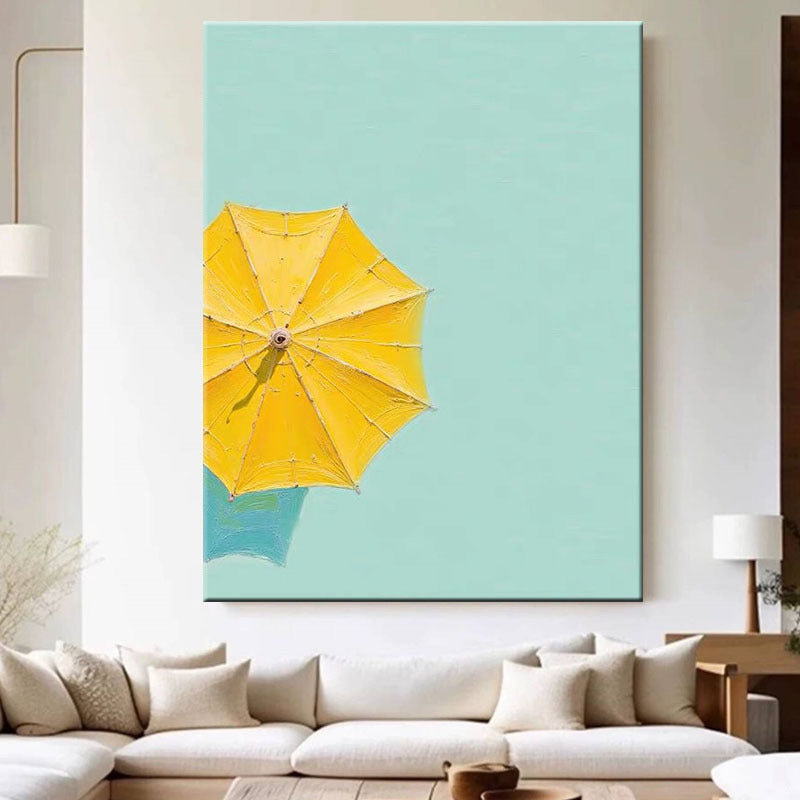 Summer Beach Umbrella Art Print