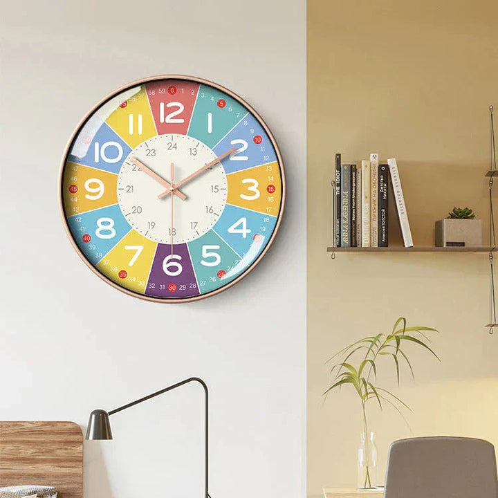 TickTockEase Silent Kids Wall Clock Bowlift