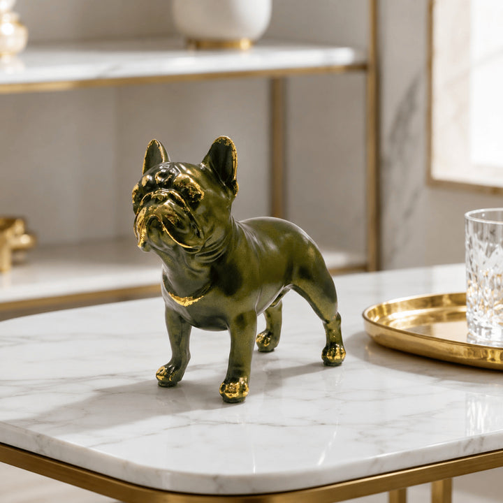 Decorative figure of a French Bulldog Bowlift