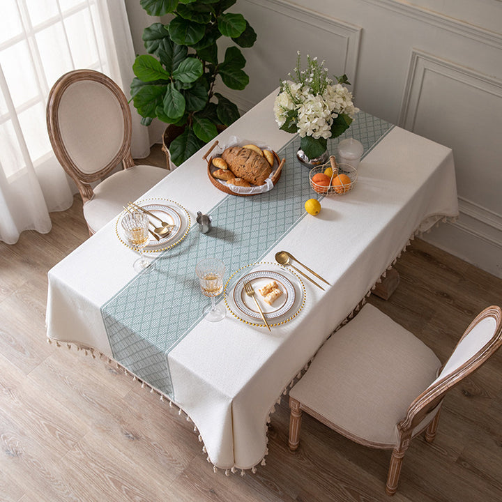 Elegant Geometric Tablecloth