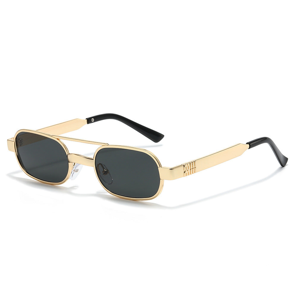 Fashion-Forward Retro Oval Frame Sunglasses Bowlift