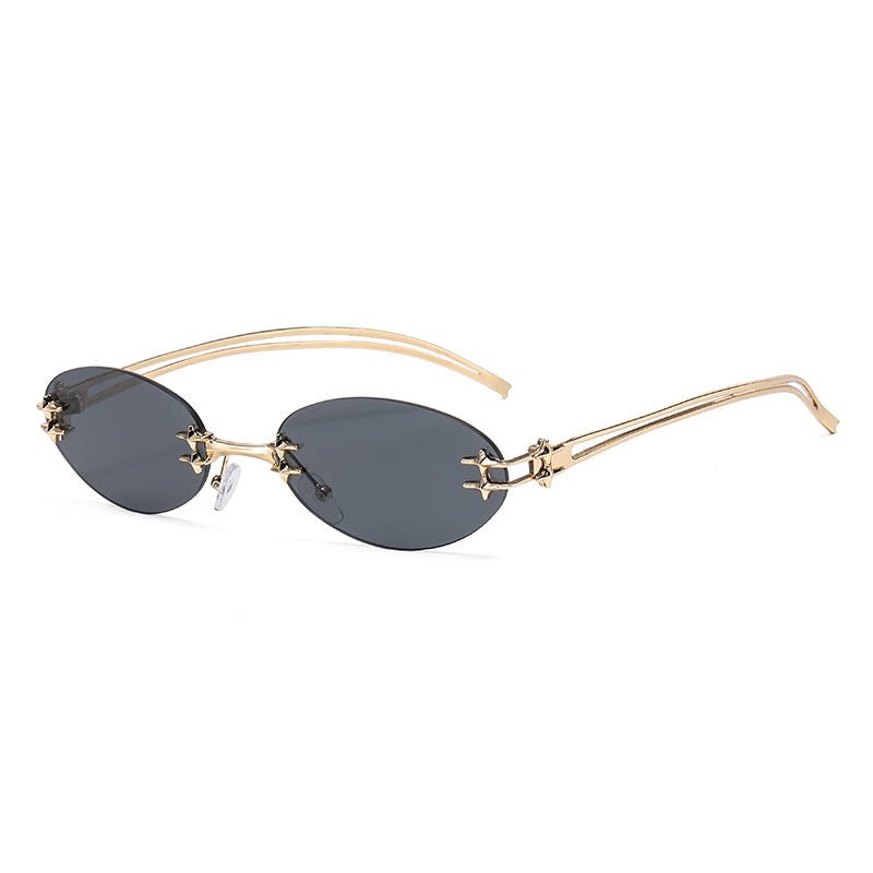 Women's elegant metal glasses with filigree design Bowlift