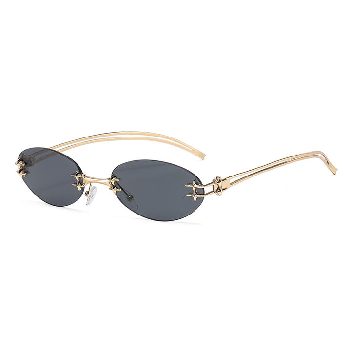 Women's elegant metal glasses with filigree design Bowlift
