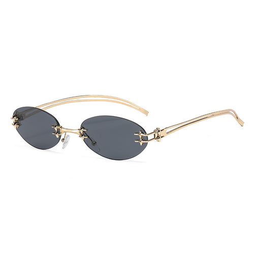 Women's elegant metal glasses with filigree design Bowlift