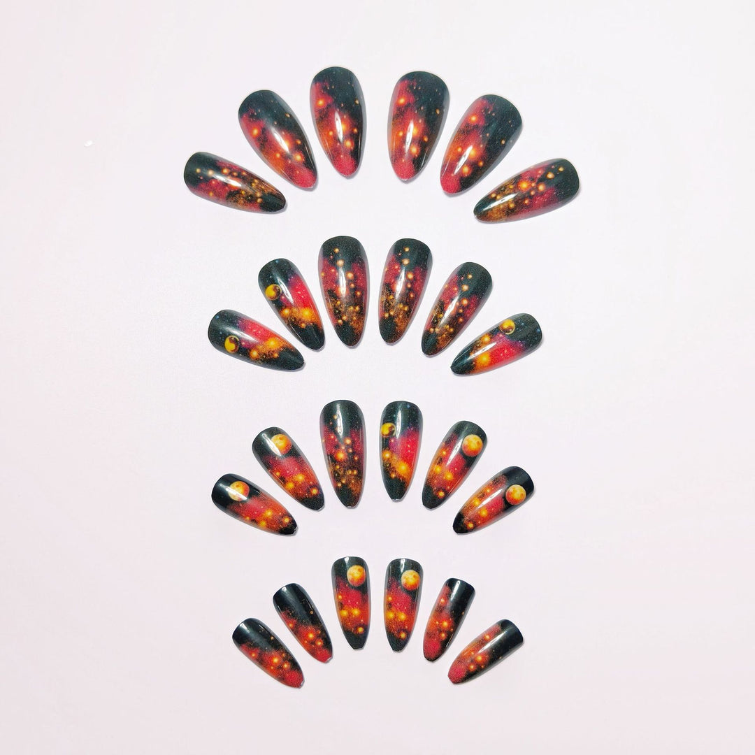 Celestial Galaxy-Inspired Nail Art Bowlift