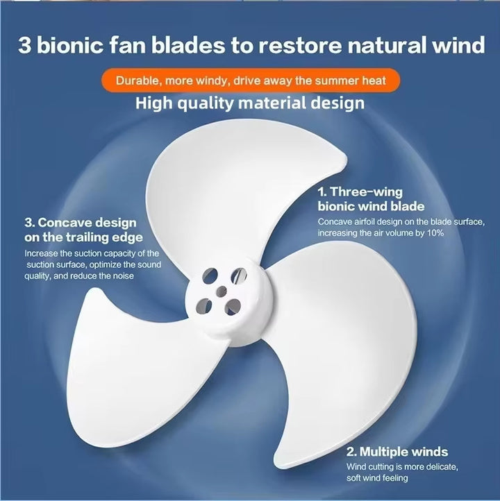 Ladies solar-powered stand fan with variable speed control and intelligent control system Bowlift