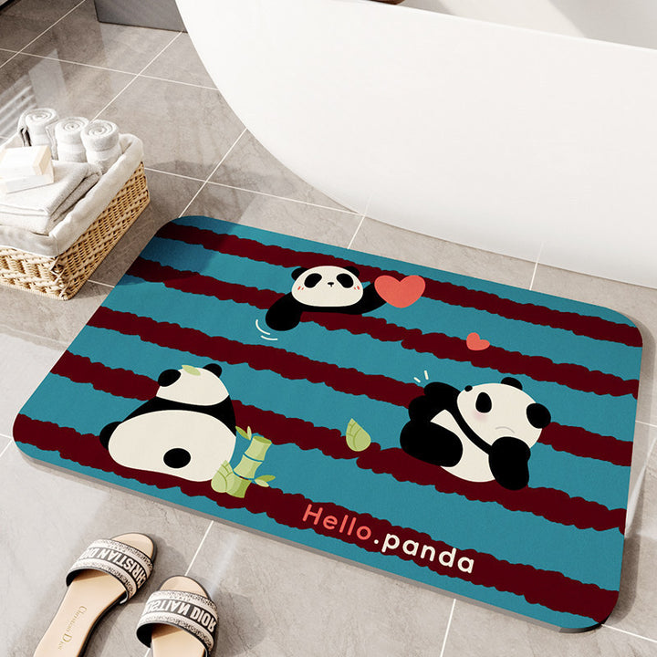 Plush Cartoon Rabbit Bath Mat