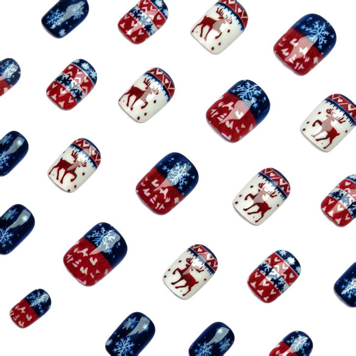 Winter Acrylic Nail Set Bowlift