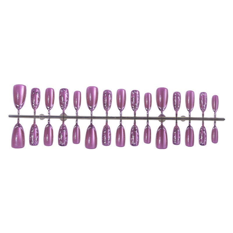 Elegant artificial nail set with shimmering accents and decorative designs Bowlift